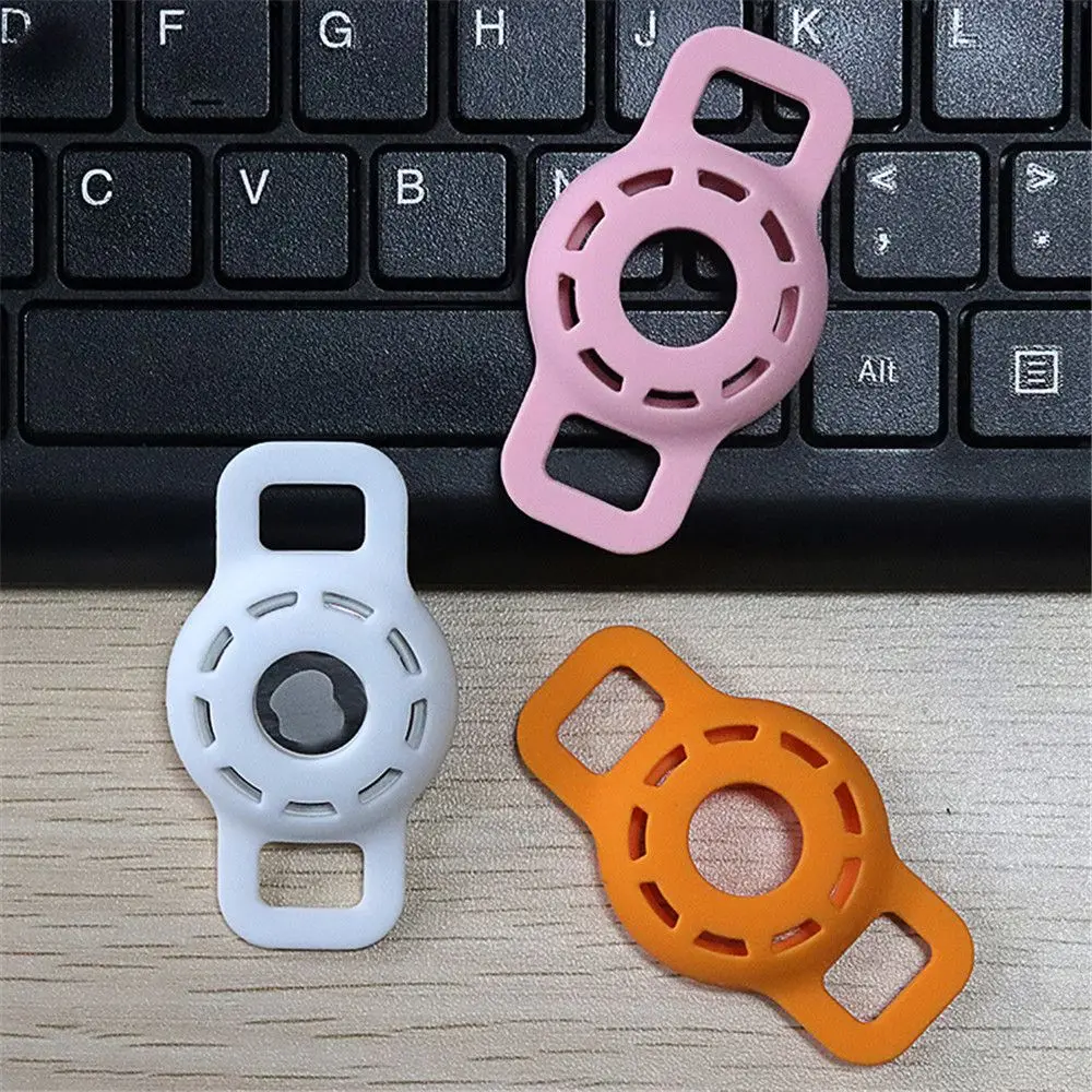 Dog Cat Collar GPS Finder Silicone Air Tag Holder Pets Anti-lost Locator Sleeve Tracker Protector Cover Airtag Protective Case