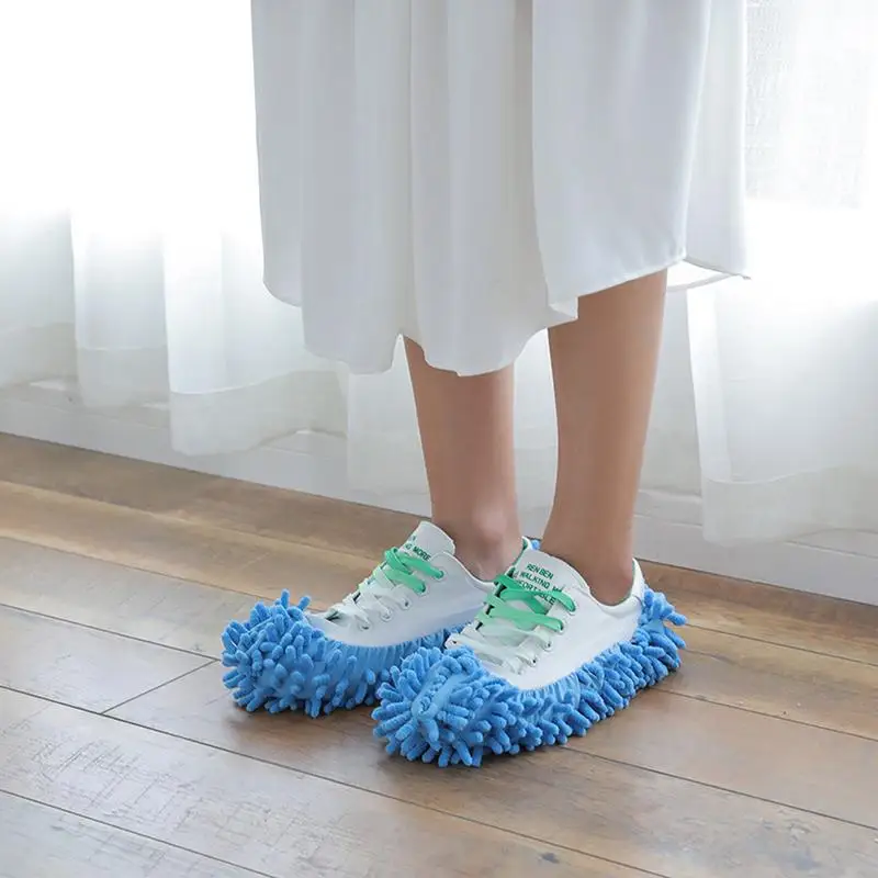 Mopping Slippers House Cleaning Dust Removal Multifunctional Floor Wall Dust Removal Cleaning Feet Shoe Covers Washable Reusable