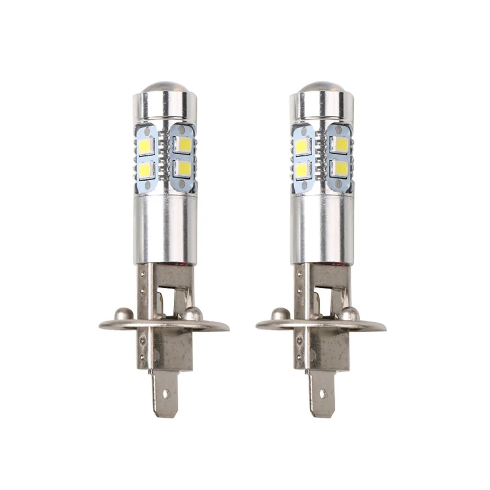 2Pcs 100W H1 LED H3 LED Headlight Bulbs 6000K Super Bright Car High Low Beam Motorcycle Headlights Auto Light Car Accessories led car lights led lights led bulbs led headlights led car headlights car headlamps