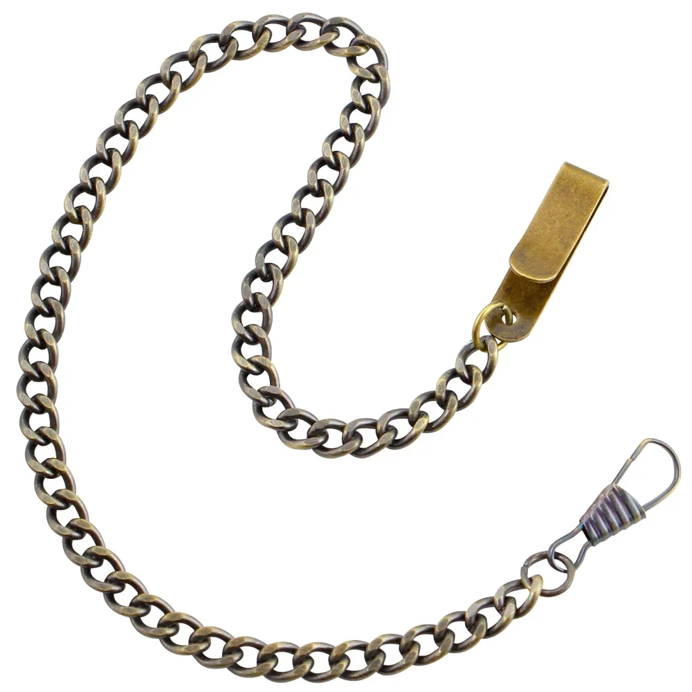 Pocket Watch Chain 36.5cm All Stainless Steel Chain Vintage Necklace Men's Women Accessories pocket watch chain