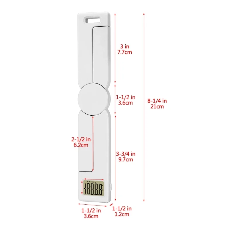 Compact Folding Digital Kitchen Scale, Accurate Foldable Portable Scale Easy thumbnail 8