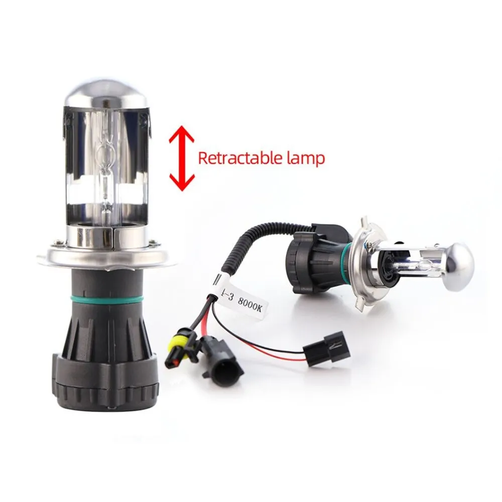 35W 55W H4 Bi-xenon Bulb Headlight Kit 4300K 6000K With DC12V Slim Electronic Block Ballast HID Headlamp