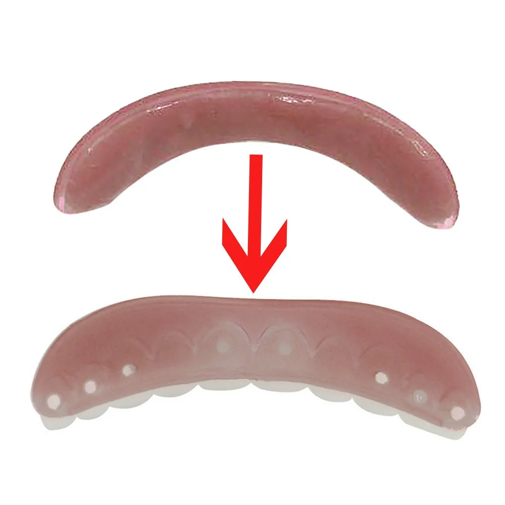 4/8 Pcs Whitening Braces Adhesive Strip Temporary Smile Comfort Fit Cosmetic Teeth Denture Glue For Denture Teeth Beauty teeth whitening powder