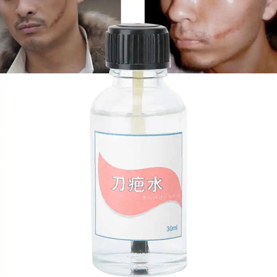 30ml Professional Halloween Fake Wound Simulation Scars FX Makeup Effect Liquid Face Body Makeup Scar Making Gel Water Cosmetics body face paint face body paint makeup wax kit makeup kit wax