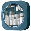 Cosmetic storage box wall-mounted punch-free dust-proof household large-capacity bathroom room bathroom storage rack 3