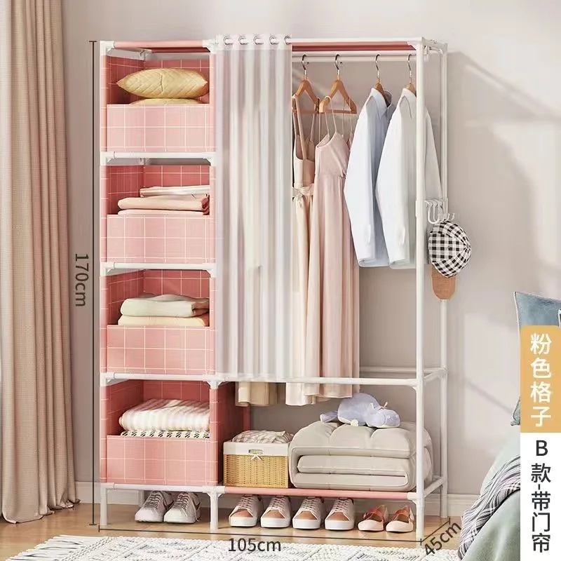 Home Furniture Wardrobe Stand Clothes Rack Coat Stand Wearing for Clothes Hangers Children's Room Rack Coats Page Standing Racks clothes rack