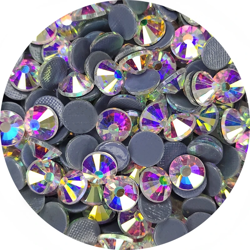 All Size Top Quality Crystal AB/Clear Super Bright Hot-Fix