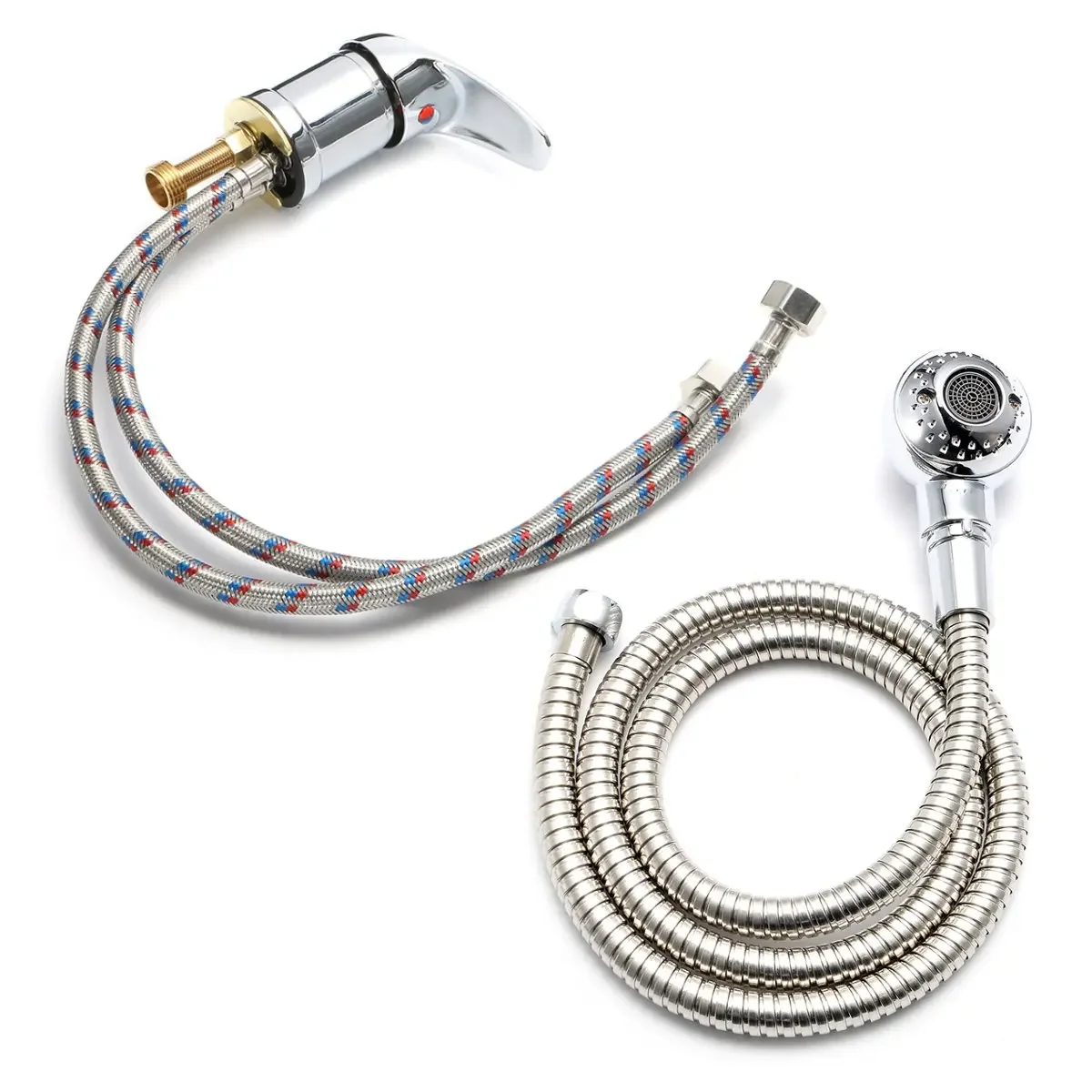 Beauty Salon Shampoo Bowl 127cm Beauty Salon Shampoo Bowl Sink Hot & Cold Faucet Spray Hose Repalcement