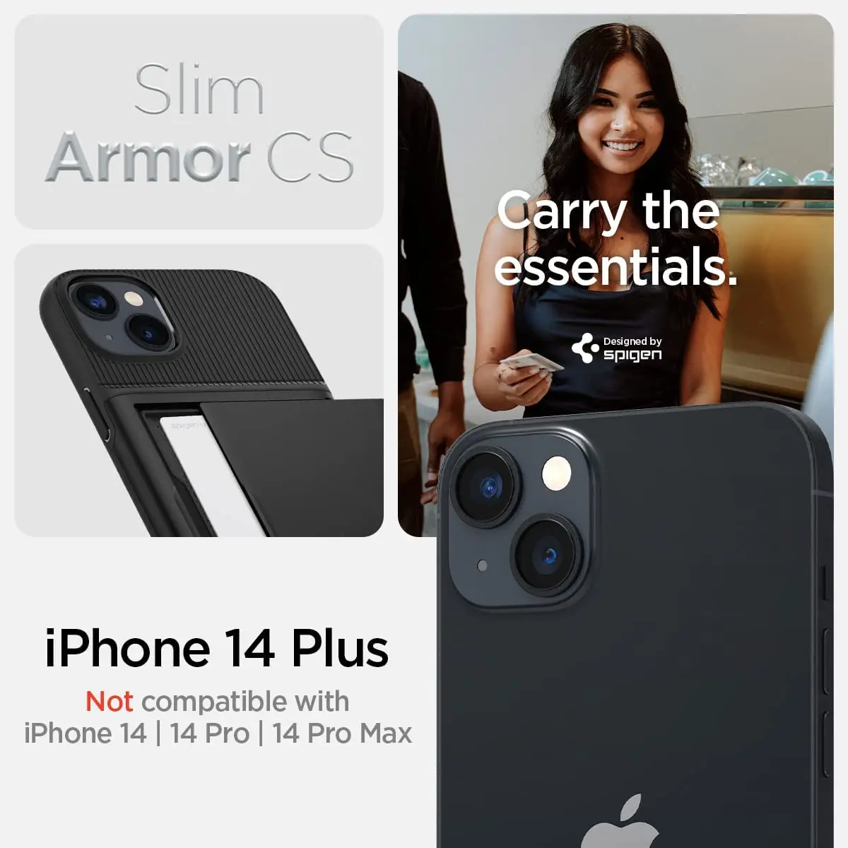 Spigen Slim Armor CS Cover for iPhone 11 - Black