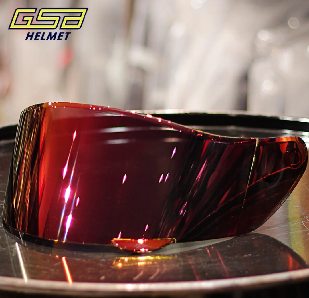 

GSB helmet G-350 Full Helmet G-360D Helmet Lens Full Helmet Phantom Lens Electroplated Gold Silver Blue Lens capacete de moto