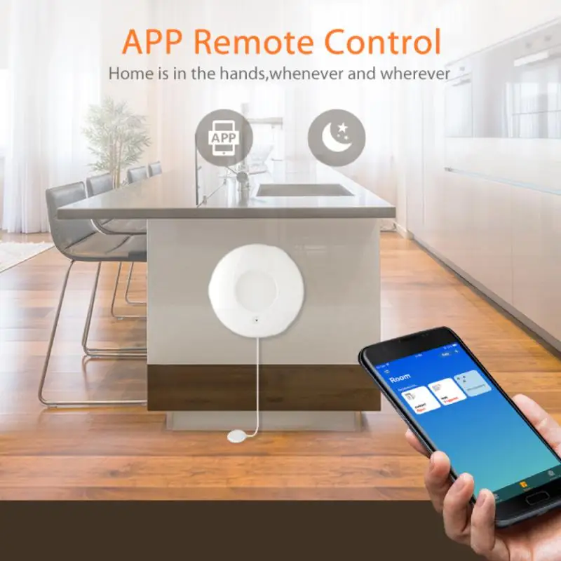 Tuya ZigBee 무선 누수 센서, 침수 감지기, 누수 감지 경보, 물 센서, 스마트 홈 지지대, 홈키트