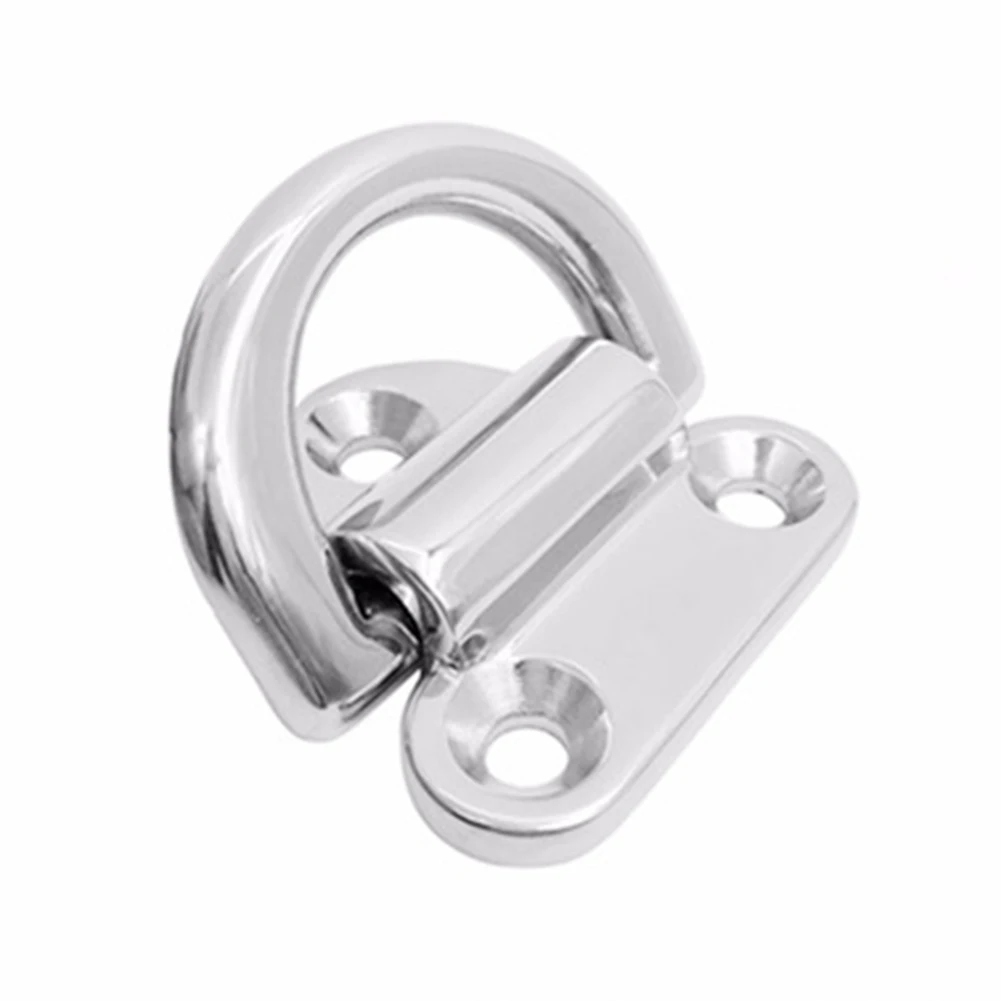 

Marine Trailer Truck Anchor Point Lashing Ring 1 Pcs 316 Stainless Steel D Ring Silver Tie Down Easy To Install