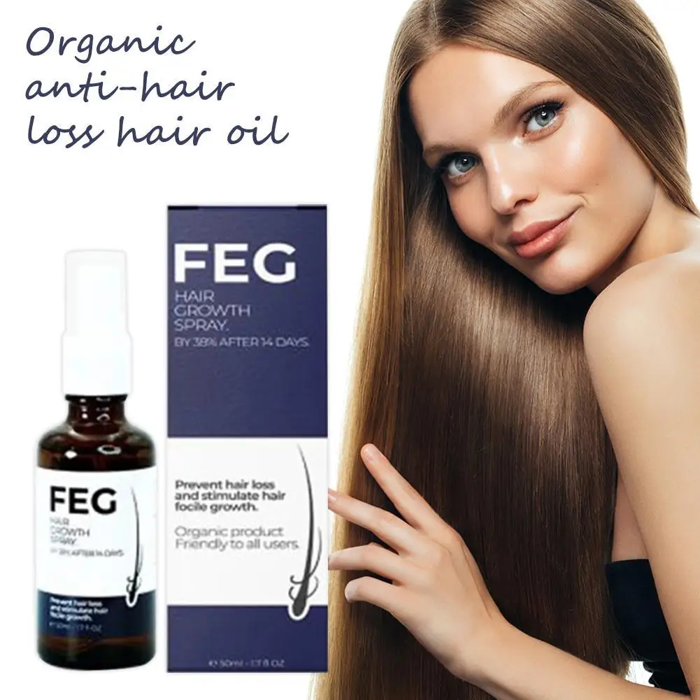 50ml FEG Organic Anti Hair Loss Growth Hair Treatment Oil Nourishment Spray Care hair growth serum hair growth spray hair growth cream