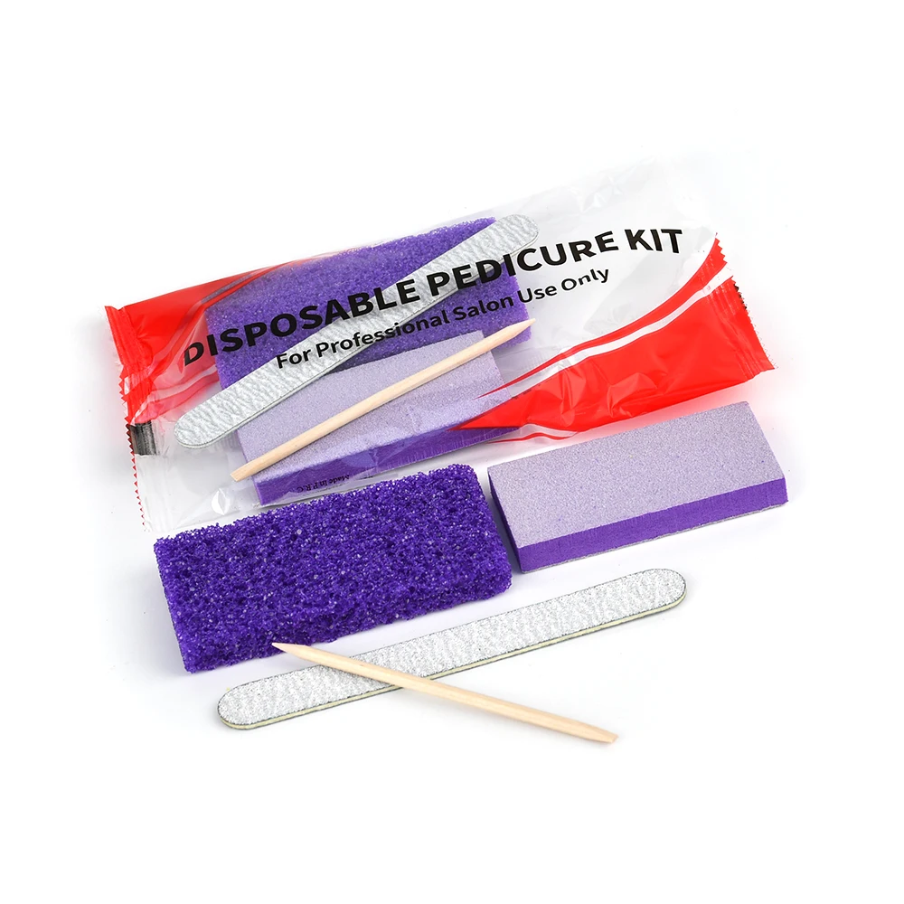 100 Sets Disposable Nail Manicure Tools Professional 4 in 1 Disposal Pedicure Kit For Nail Salon Supplies 5