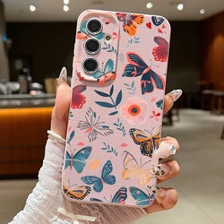 Vibrant Floral TPU Leather Phone Case - Samsung A16 (A675 Pink)