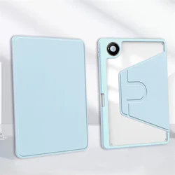 Premium Rotating Acrylic Stand Case with Pen Holder for Matepad Pro Max (Sky blue)