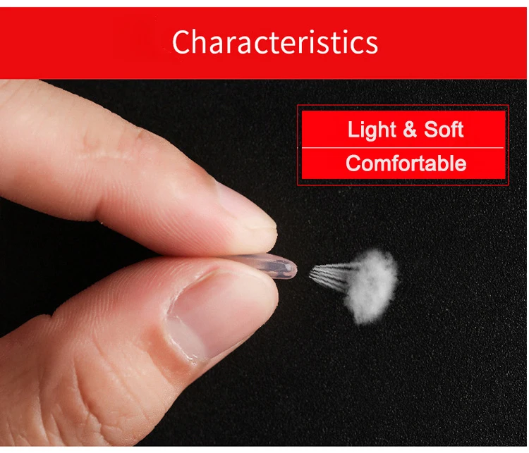 500pcs Free Shipping Air Chamber Eyeglasses Silicone Nose Pads Light Soft Screw Push In