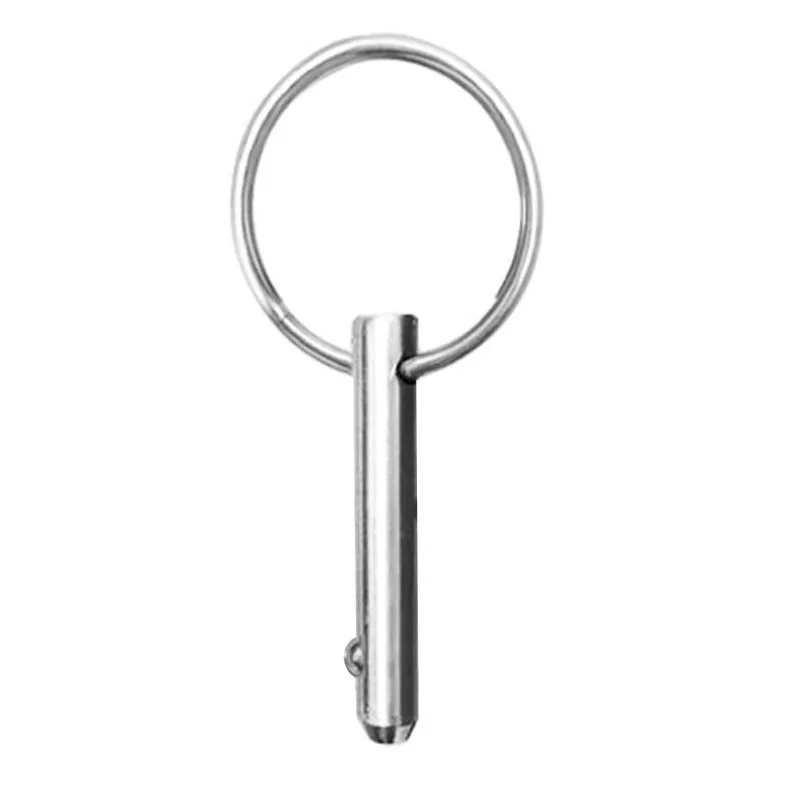 

316 Stainless Steel Band Ring Loaded Quick Release Pin Boat Bimini Top Fittings Boat Deck Hinge Marine Hardware