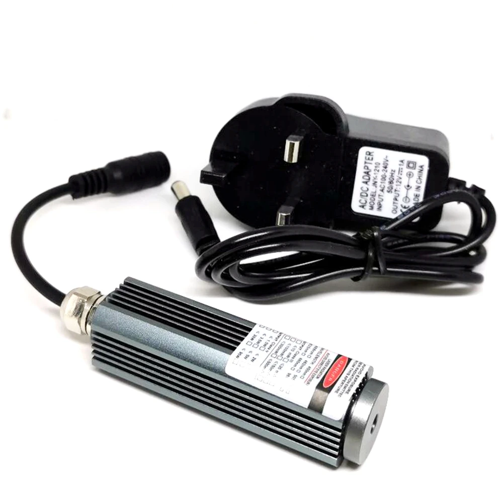 DC5V Power Adapter Waterproof 532nm 50mw Green Laser Module Line Beam 25x75mm laser module