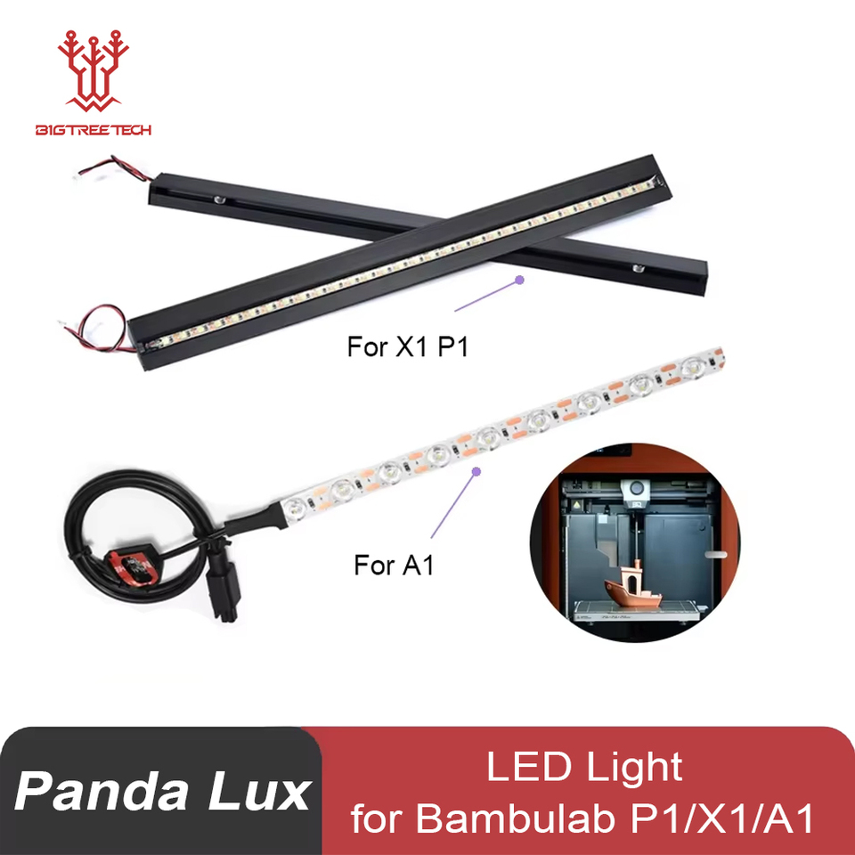 BIGTREETECH Panda Lux LED Light Bar Upgrade Kit High Brightness Lighting Magnetic Install for Bambulab A1/P1/X1 3D printer Parts