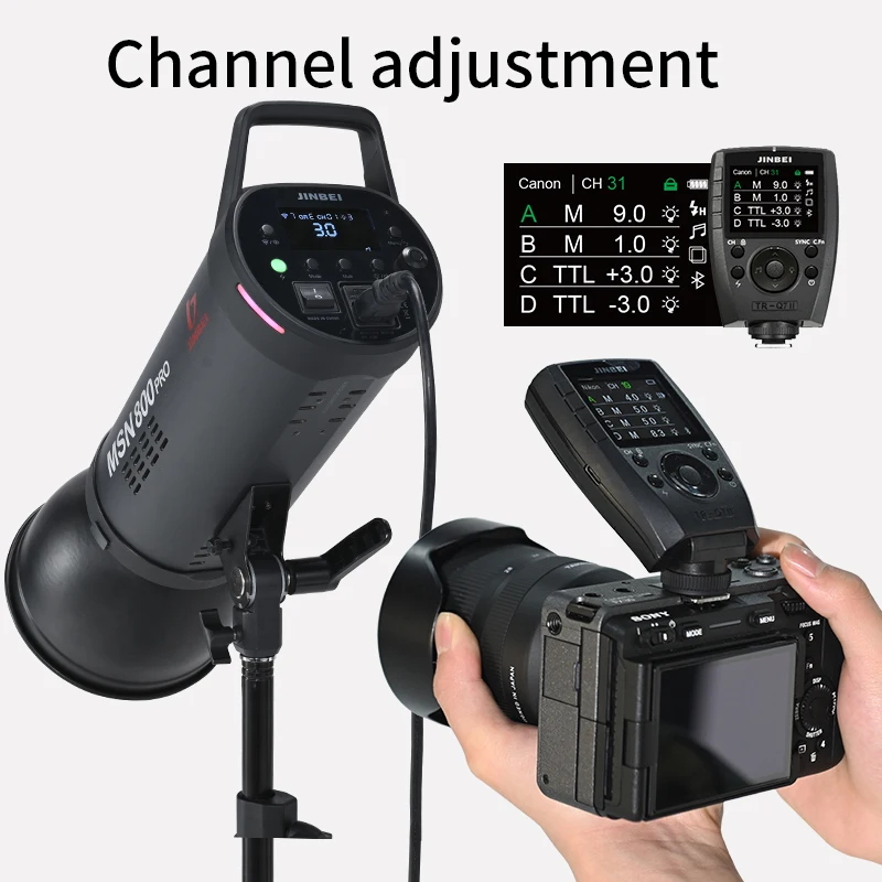 Flash trigger flash control part JINBEI TR-Q7II TR-V6II 2.4G Wireless Trigger Transmitter Speedlite Flash Remote Controller for Canon Nikon Sony Olympus Fuji