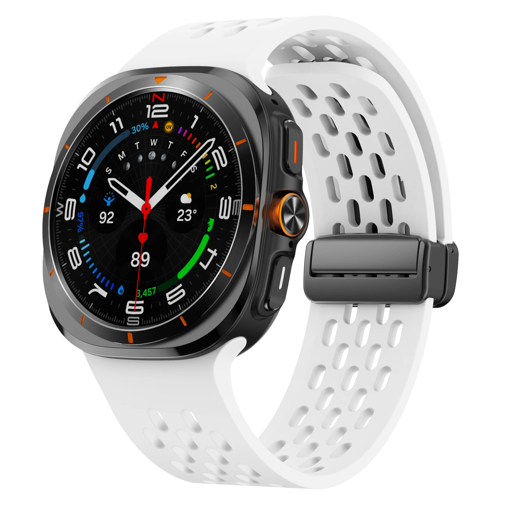 Breathable Magnetic Silicone Bracelet Strap