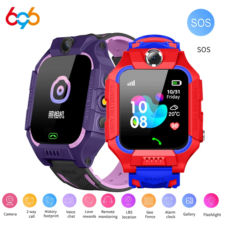 Bambini Smart Watch Lbs Posizione Impermeabile Smartwatch Bambini Baby Watch Bambini Sos Camera Chiamata Bidirezionale Voce Anti Perso