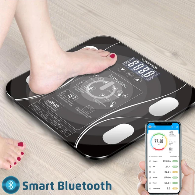 Scales for Bmi Body Weight and Fat Large Display Weight Scale High Accurate Body  Fat Scale Digital Bluetooth Bathroom Scale - AliExpress