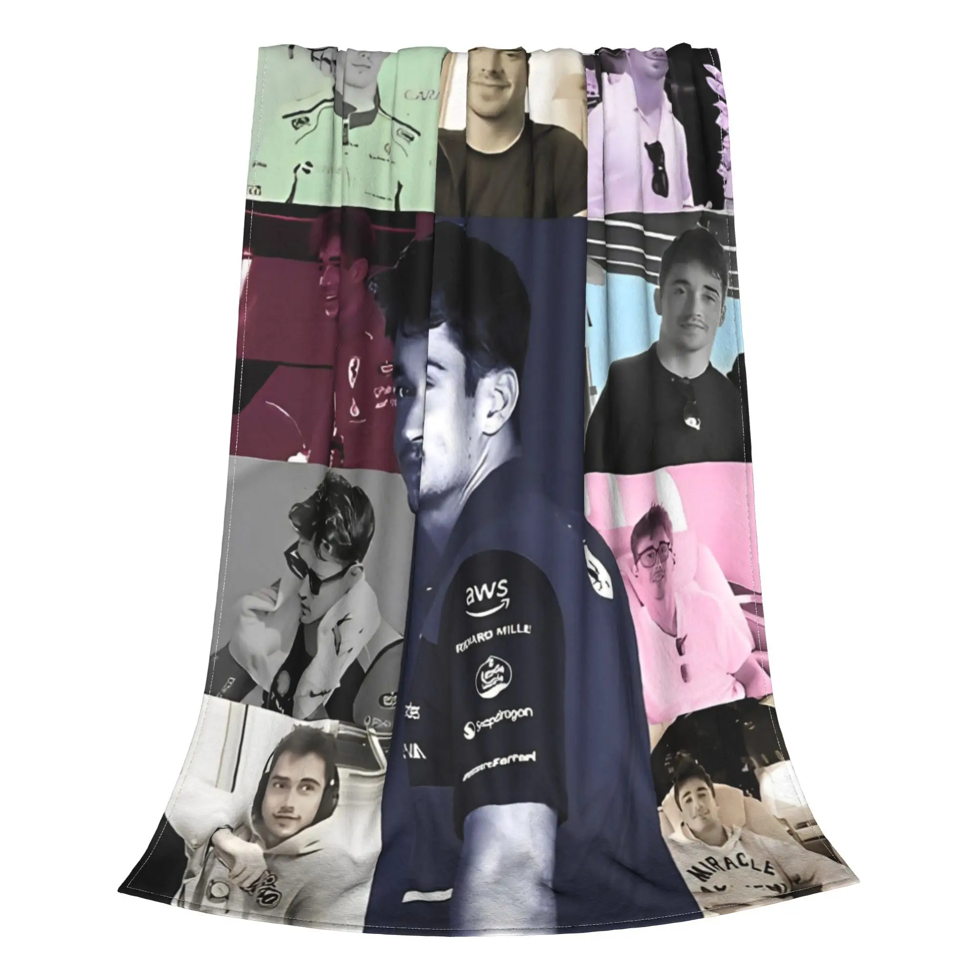 Charles Leclerc Eras Tour Blankets Flannel Summer  Breathable Super Warm Throw Blankets for Bed Outdoor Rug Piece 4