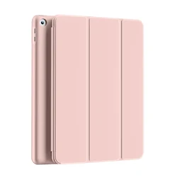 Magnetic Flip Smart Cover with Soft Silicone Back Shell (Pink)