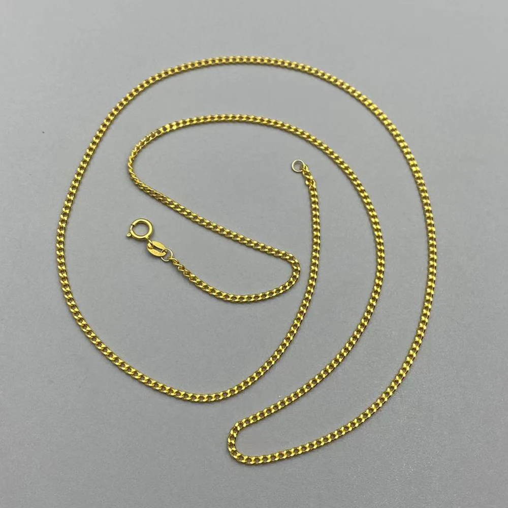 Sinya Pure 18K Au750 Oro Collana A Catena Cubana Cavigliere Bracciali Gioielleria Raffinata Per Donna Donna Mamma Uomo Miglior Regalo