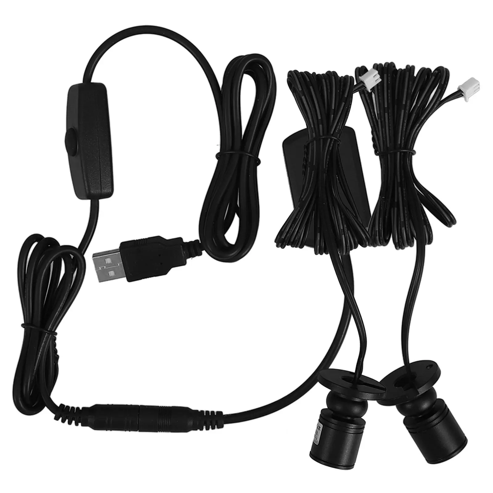 USB 조절식 LED 스포트라이트 소형 캐비닛 보석 진열 조명 실내 미니 USB 전원 디스플레이 케이스 조명 고휘도