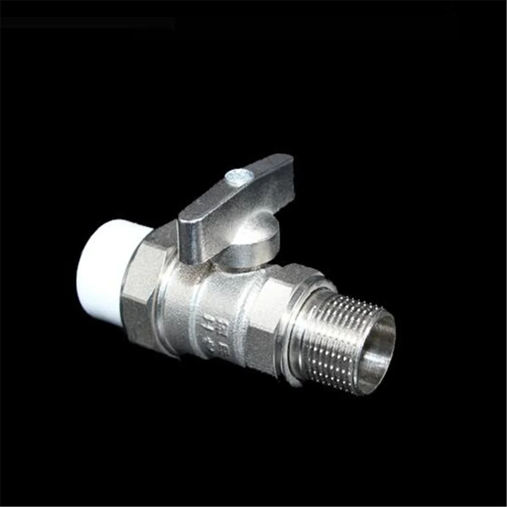 PPR Heating Valve Heating Pipeline Copper Ball Valve 4 Points 6 Points 1 Inch PPR External Wire Live Connection Ball