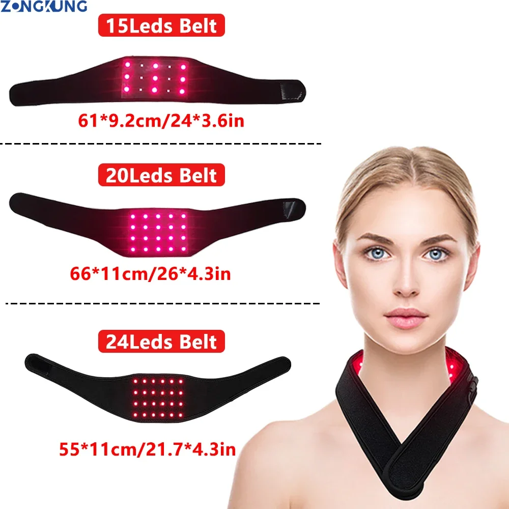 Red&Infrared Light Belt 660&850nm Wrap Burn Fat Wrap Slimming Machine Neck Hand Wrist Pad Fatigue Relief