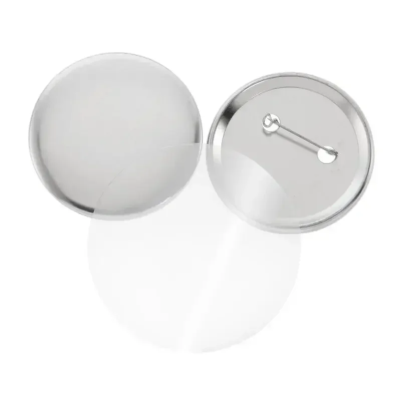 Badge parts button making supplies 100Pcs 25mm 32mm 37mm 44mm 58mm 75mm DIY Badge Button Parts Supplies for Clothes/Handbag Decor Badge Button Maker Materials
