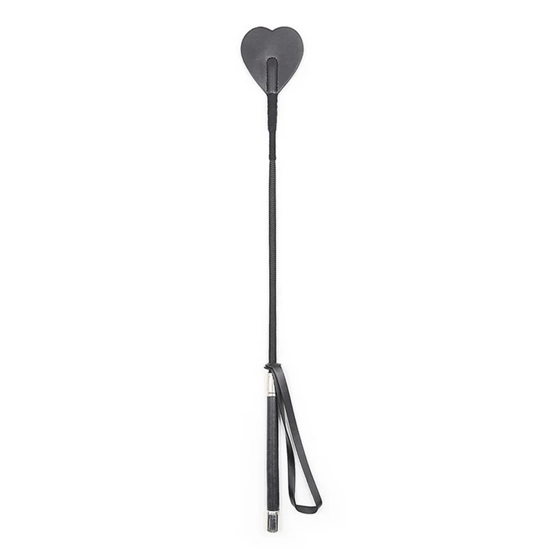 53.5CM PU Leather Heart-Shaped Horse Whip Premium Crops Equestrianism Paddles Riding Crop Horse Whips 2