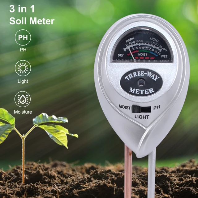Testeur de PH du sol 4 en 1, testeur d'humidité et d'humidité du sol, pour  les plantes et les fleurs - AliExpress