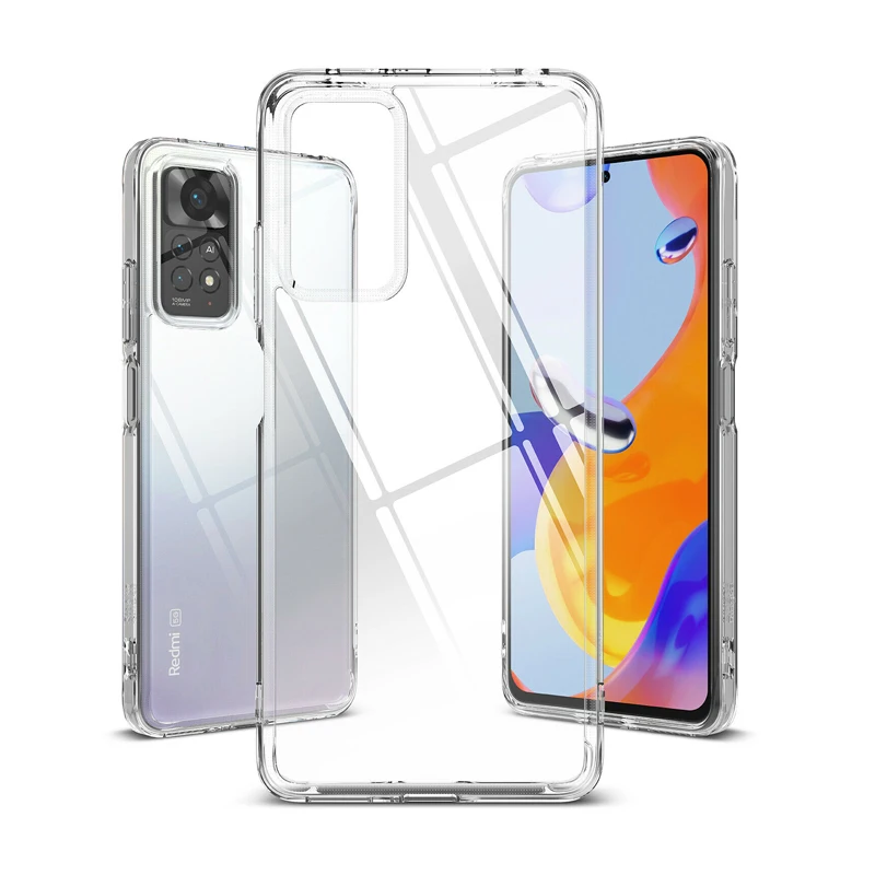 Ringke Fusion-X - Funda compatible con Xiaomi Redmi Note 10, Redmi Note  10S, parte trasera transparente, resistente, a prueba de golpes, TPU