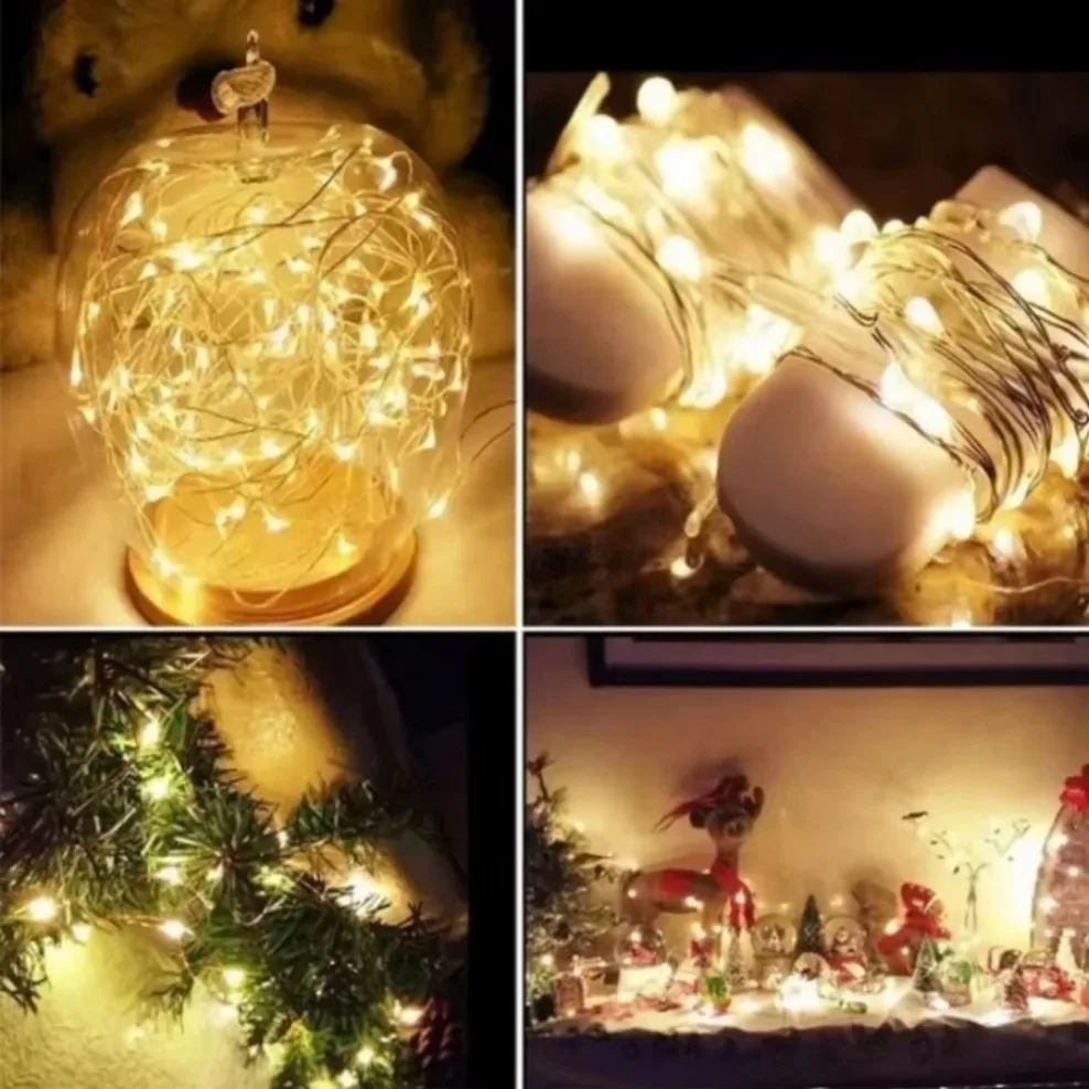 5M Waterproof LED String Lights Copper Wire Fairy Lights Battery Operated DIY Wedding Party Christmas Decoration String led string lights,decorative lights,string lights,led fairy lights