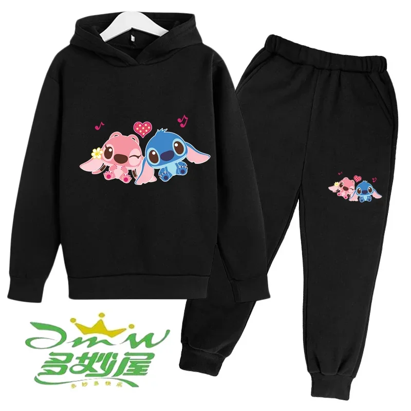 

Boy Girls Sweatshirt Spring and Autumn Clothing Junior kid Fashion Jacquard Letter Long Sleeve Top Sweatpants 2 Pcs Set 3-12Y