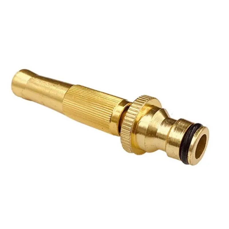 1Pc Household Brass Water Gun Spray Nozzle Adjustable High Pressure Garden Hose Spray Connector 2
