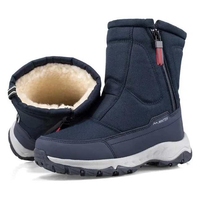 Men boots winter shoes for men warm snow boots mid calf men warm shoes thick