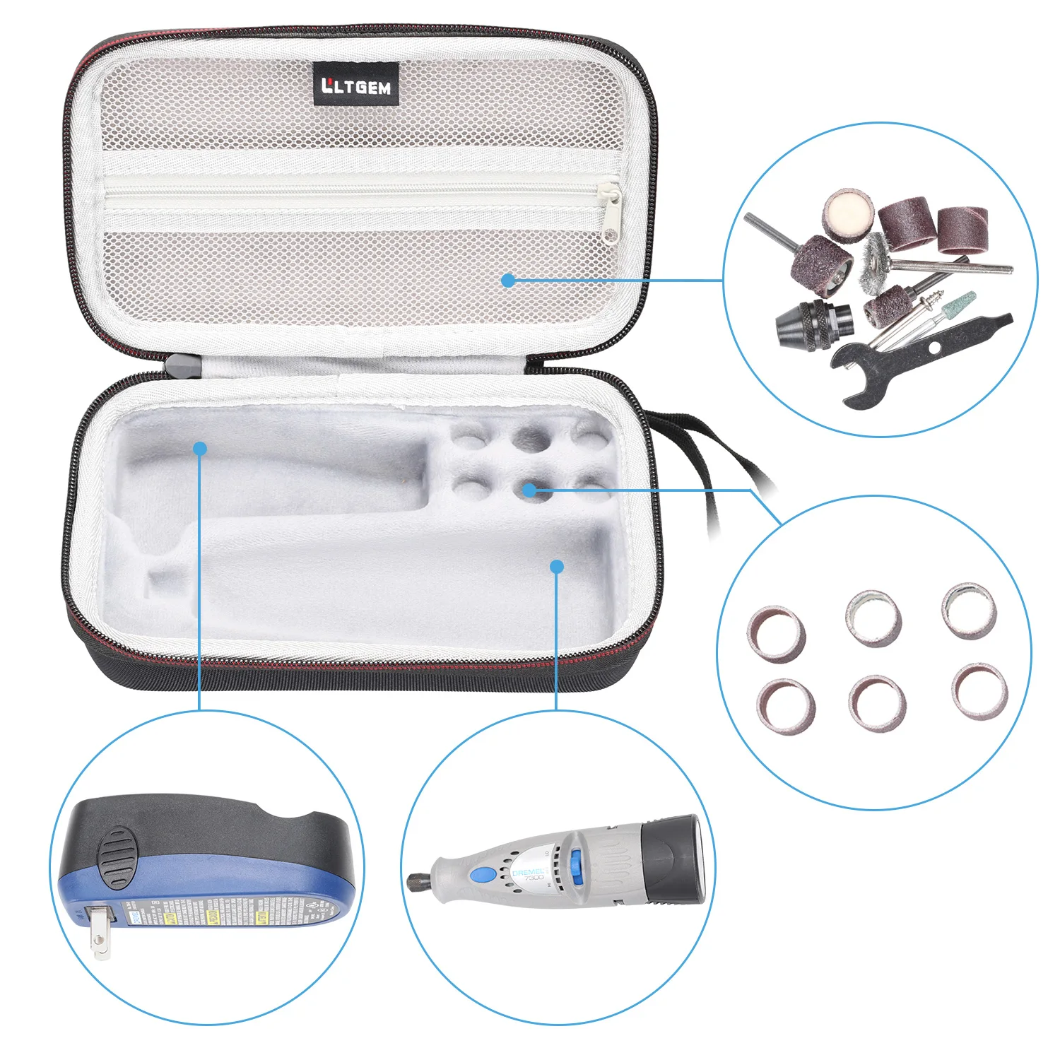 EVA ϵ ̽ Dremel 7300-PT/Dremel 7300-N/8 MiniMite 4.8V  ׶δ,  2  ȸ    