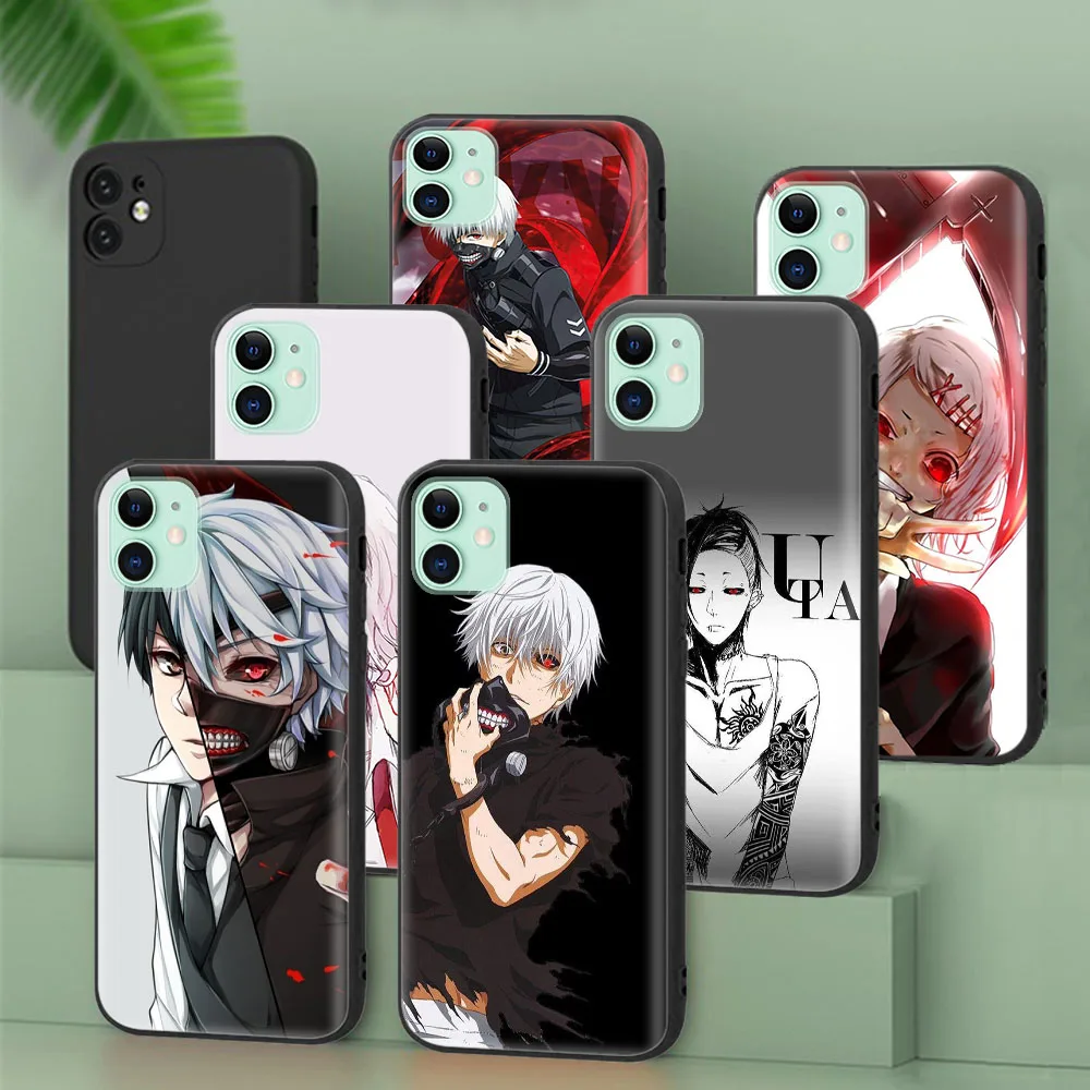 Custodia Protettiva Nera Per Oppo Reno 5 5F Uae 5K 5Z Lite 6 6Z Pro Plus Kaneki Ken Ghoul