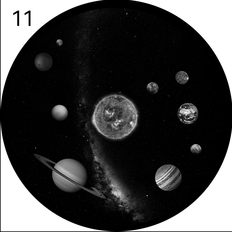 LED UFO Galaxy Star Projector Projection Films Photo Galaxy Starry Sky Projector Lamp Slides