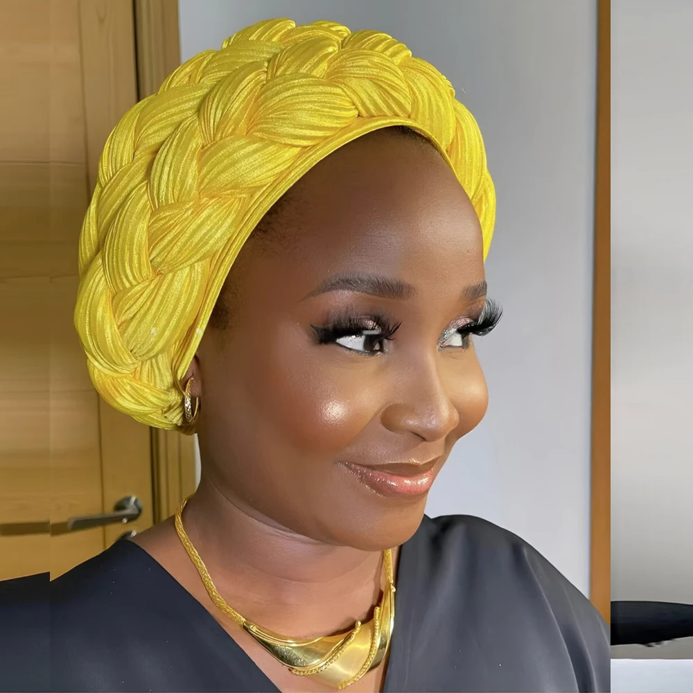 African Head Wrap Already Made Auto Gele Headties Women's Turban