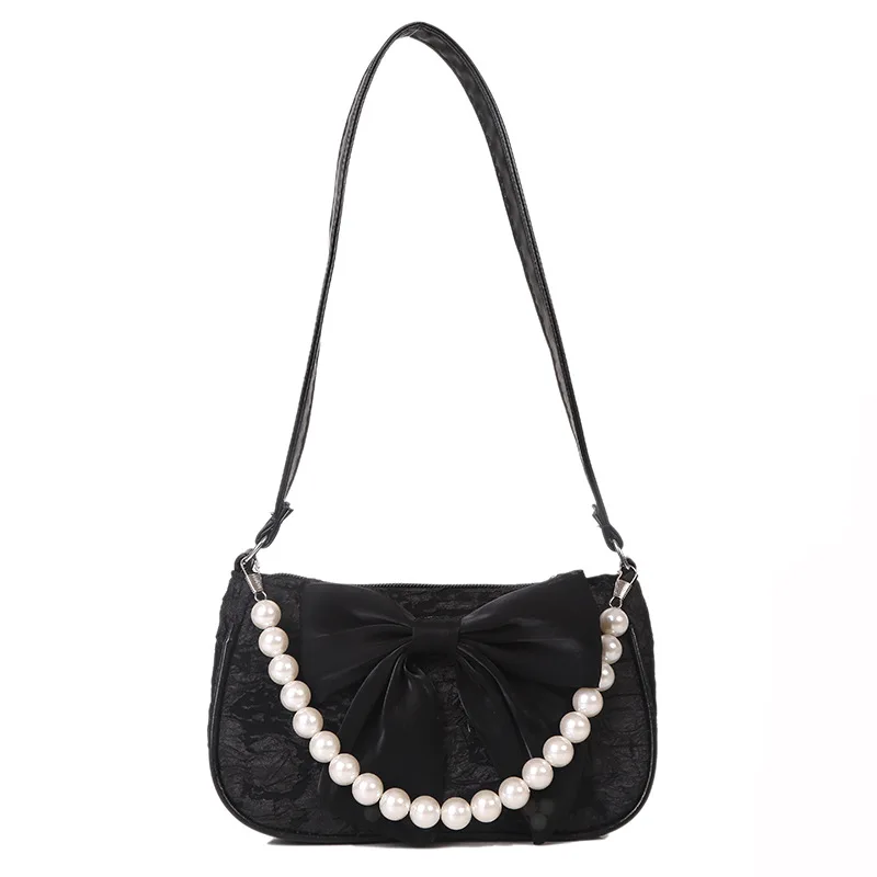 Fashion Pearl Chains Design Female Shoulder Messenger Bag Sweet