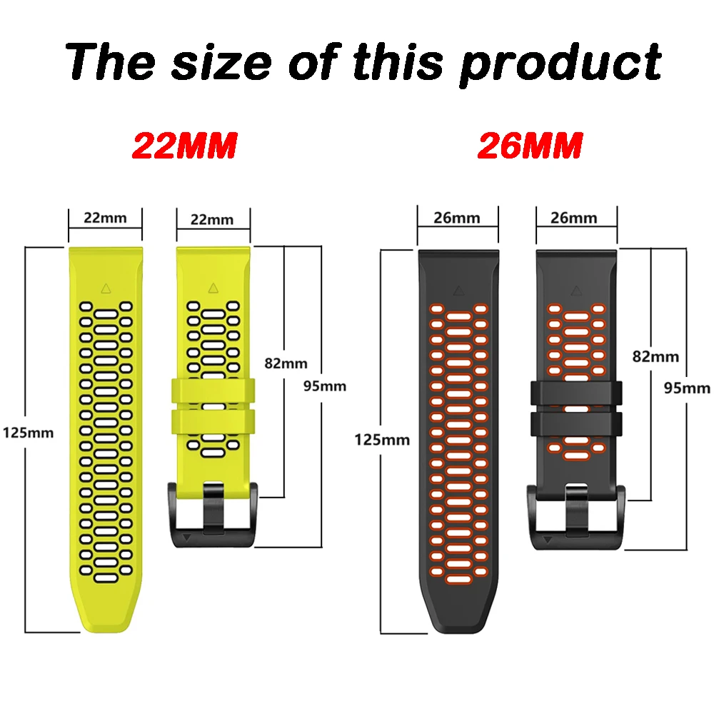 Premium QuickFit Soft Silicone Sport Wristband Strap