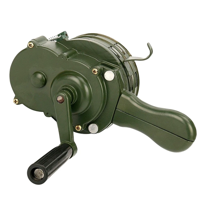 Emergency Hand Crank Siren Horn 110DB Manual Operated Warning School Shopping Fire Air Raid Safety Alarm System