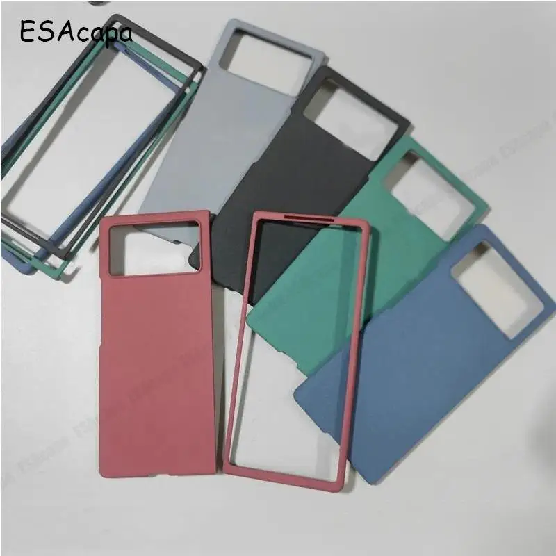 Sandstone Matte Ultra Thin Non-Slip Flip Phone Case - Hard PC Protective Bumper Back Cover